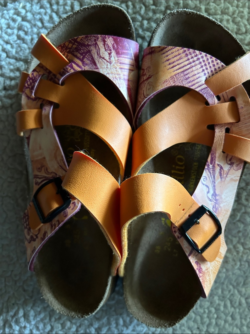 Orange Pattern Vintage Papillio by Birkenstock  Sandals  SZ 7 (38)